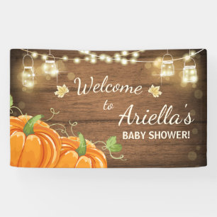 baby shower citrouille arrière-plan Bannière Autom
