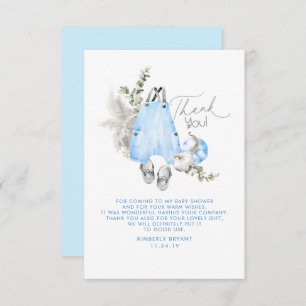 Baby shower Citrouille bleu Petit Merci