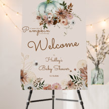 Baby shower citrouille Boho