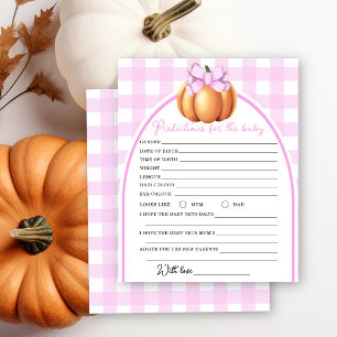 baby shower citrouille - prédictions et conseils b