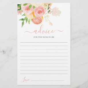 Baby shower Citrus Conseils pour la maman à être c