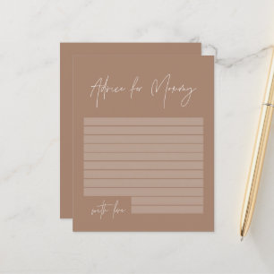 Baby shower conseil pour maman moderne marron natu