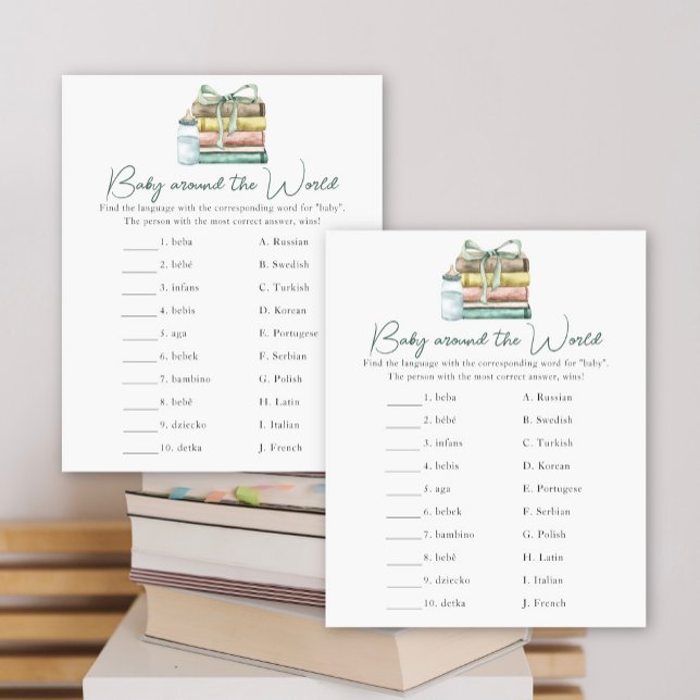 Baby shower conte de fée - Bébé autour du monde je (Créateur téléchargé)