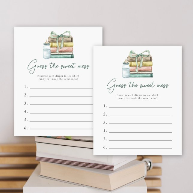 Baby shower conte de fée Jeu devinez le doux désor (Créateur téléchargé)