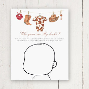 Baby shower cow-boy - Qui m'a donné mon apparence?