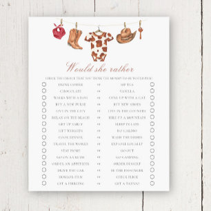 Baby-shower cow-boy Thèmerait-elle