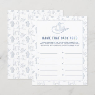 Baby shower Cowboy - Nommez cette nourriture pour 