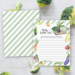 Baby shower cultivé localement - Liste des seaux p