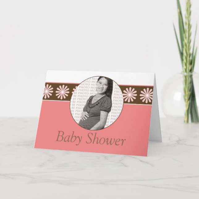 Baby shower customisé Invitation maman Photo (Devant)