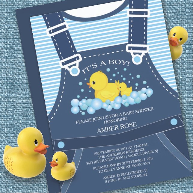 Baby shower Cute Ducks Invitation (Créateur téléchargé)