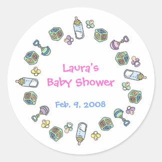 Baby shower Cutietoots Favoriser Sticker