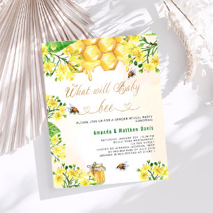 Baby shower d'abeilles budget jaune sexe révéler p