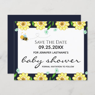 Baby shower d'abeilles Enregistrer la date