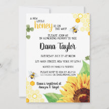 Baby shower d'abeilles Invitation - Mommy to Bee I
