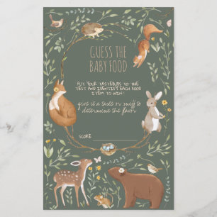 Baby shower d'amis de la forêt