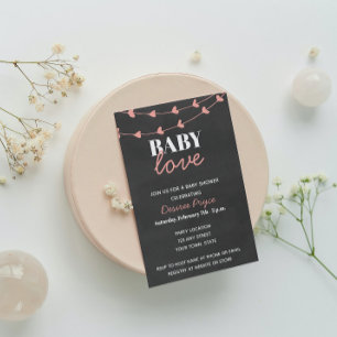 Baby shower d'amour Invitation