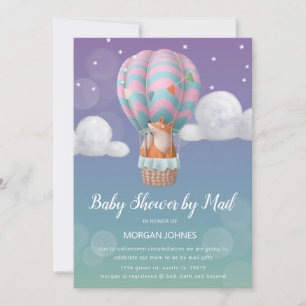 baby shower d'animaux en ballon d'avion par courri
