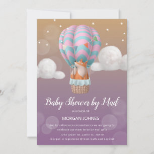baby shower d'animaux en ballon d'avion par courri