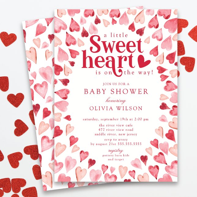 Baby shower Darling Sweetheart Invitation (Créateur téléchargé)