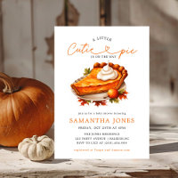 Baby shower d'automne du Citrouille à tarte orange