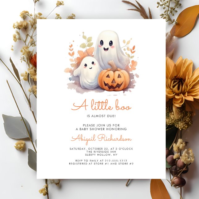 Baby shower d'automne du Citrouille de Little Boo (Créateur téléchargé)