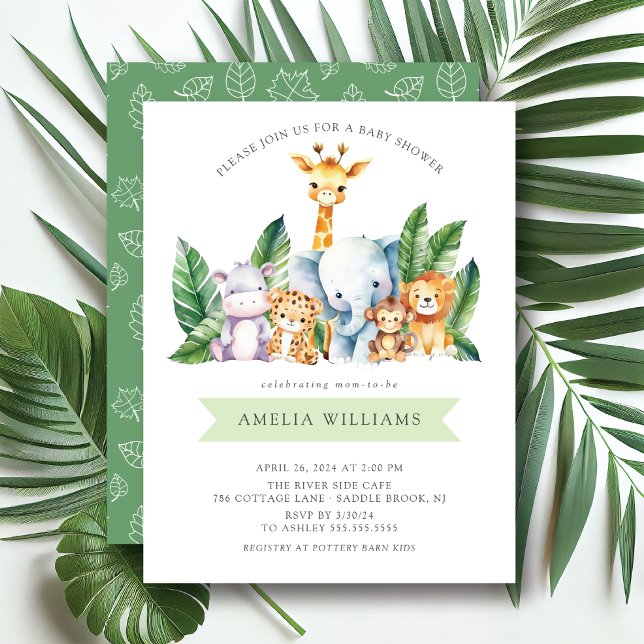 Baby shower d'aventure Safari Invitation (Créateur téléchargé)