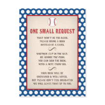 Baby shower de baseball Apportez une carte postale