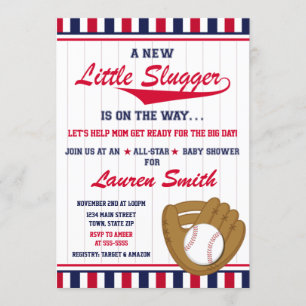 Baby shower de baseball Invitation Tous les sports
