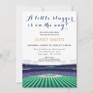 Baby shower de baseball thème Invitation