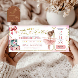 Baby shower de billets de la partie Kid Ballerina