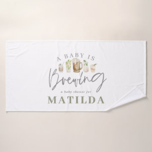 baby shower de boissons aquarelle peinte