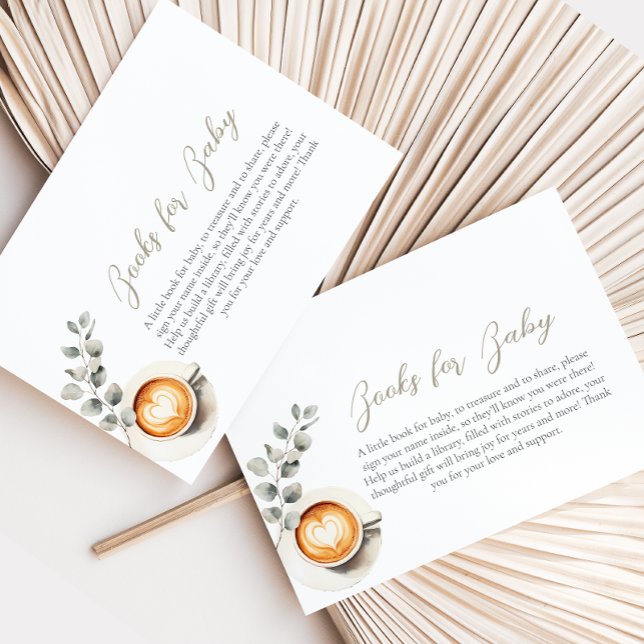 Baby shower de café Carte de demande de réservatio (Créateur téléchargé)