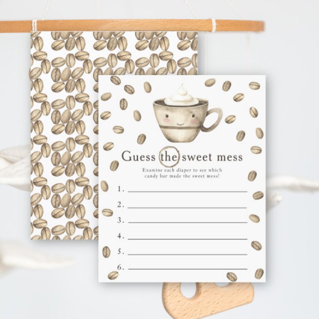 Baby shower de café Guess the sweet mess jeu (Créateur téléchargé)