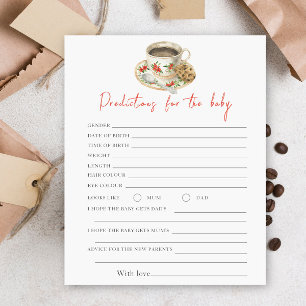 Baby shower de café - prédictions et conseils bébé