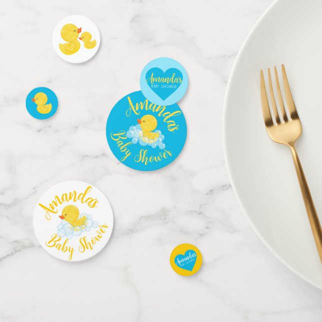 Baby shower de canard en caoutchouc Confetti (Groupe)
