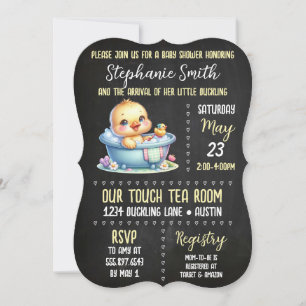 Baby shower de canard en caoutchouc Invitation neu