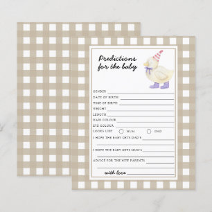 Baby shower de canard - prédictions et conseils po