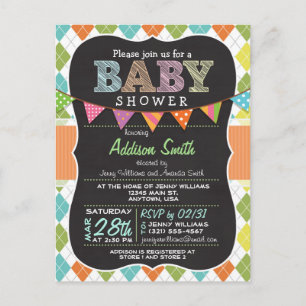 Baby shower de carte postale; invitation de Jacqua