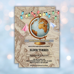 Baby shower de cartes du monde Adventure Await