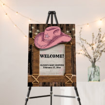 Baby shower de Casquette Russe Rose Cowgirl