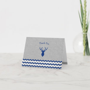 Baby shower de cerfs de Woodland merci note