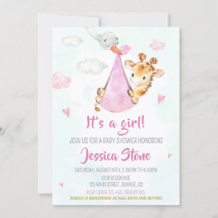 Baby shower de cigogne invitation invitation de fê