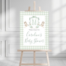 Baby shower de cigogne Preppy Sud