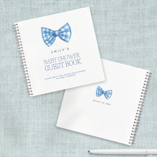 Baby shower de Cravate Blue Bow Livre d'or