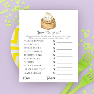 Baby shower de dumping Devinez le prix ? Jeu