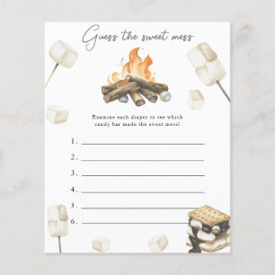 Baby shower de feu de camp Guess le jeu de la paga