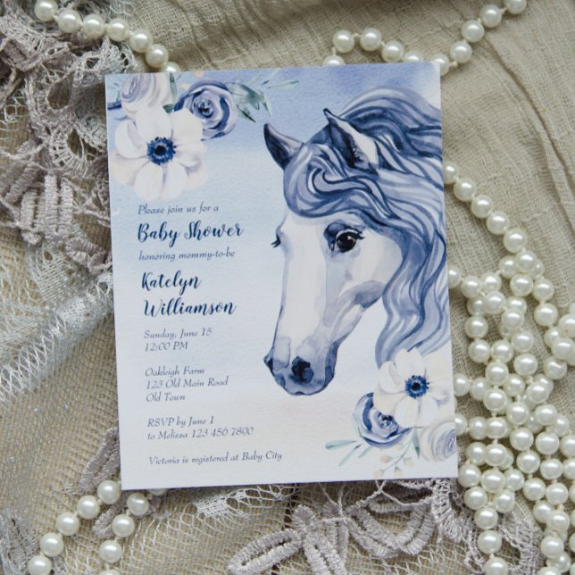 Baby shower de fleurs d'aquarelle du ranch Budget  (Créateur téléchargé)