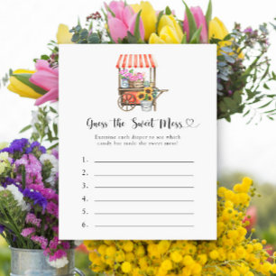 Baby shower de fleurs - Devinez le jeu Sweet Mess