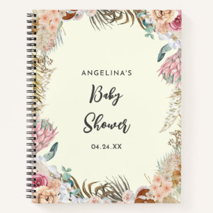 Baby shower de fleurs tropicales Carnet de la list