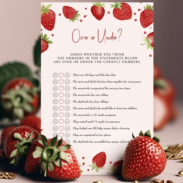 Baby shower de fraises de plus ou moins? (Créateur téléchargé)